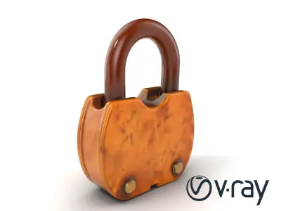 Antique Rusty Lock 3D model pack Low-poly 3D model
