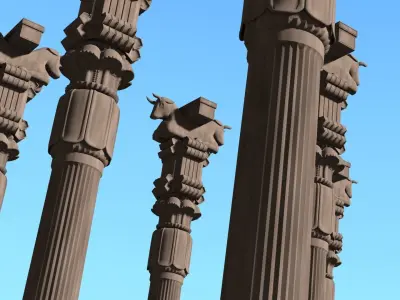 Persian Pillar 3D model