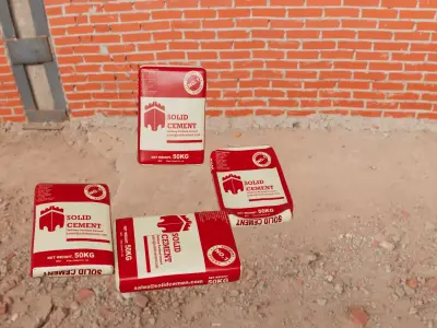 OPC Cement Paper Bag 50kg Filled and Empty 3D Model Low-poly 3D model