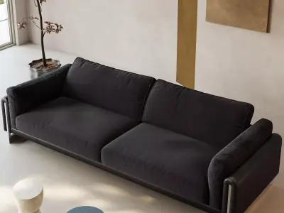 Industrial Living Interior scene 3D model