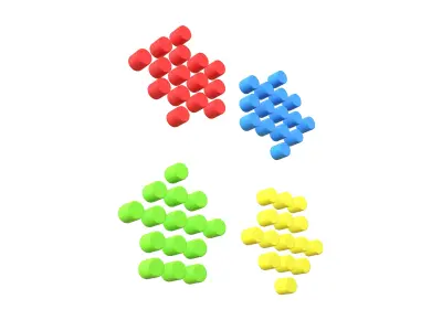 Arrow Dotted Style Symbol V1 003 Low-poly 3D model