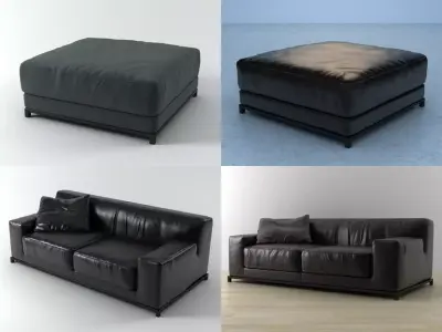 Freeman sofa system 3D model