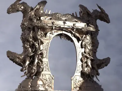 Dantes inferno monolith Archway 3  3D model