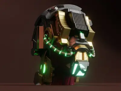 Sci-fi Character Cyborg 007 3D model 3D model