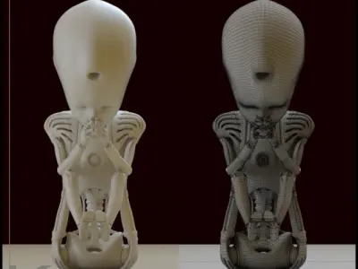 Robot 01 embryo 3D print model