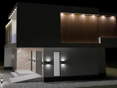 Villa house model 3D model