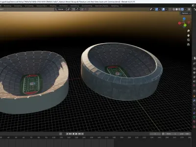 Sports Stadium 32000 Seats 3D model