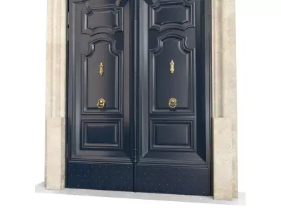 Entrance classic door 141 3D model