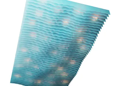 Fabric suspended ceiling 4 3D model