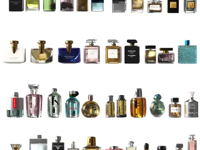 PERFUME COLLECTION SHELVES A 3D model