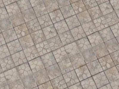 Dirty Tile Floor pbr Texture