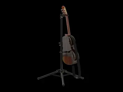 Manuel Ramirez 1908 Maple Flamenco Classical Guitar 3D model