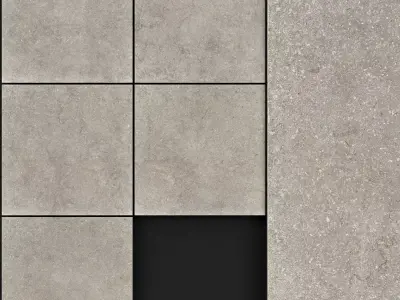 Zeus Ceramica Kingston Grey 3D model