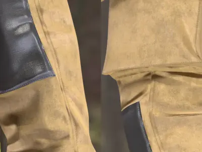 Firefighter Pants 234 - All MH Bodies - UE5 Skeletons - Rigged Low-poly 3D model