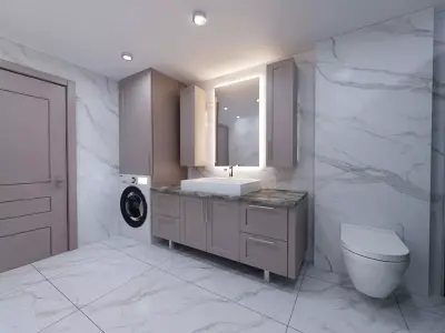 MODERN BATHROOM 3D model