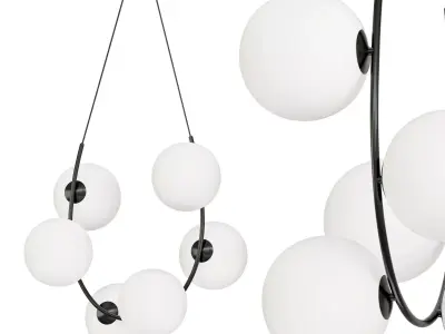 Marcan 6 light Chandelier 3D model