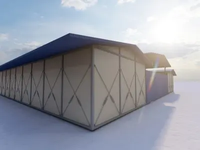 Warehouse-Warehouse Building 3D model