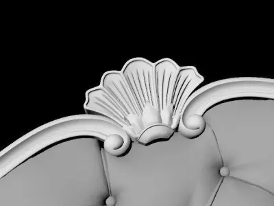 bed headboard 3D model