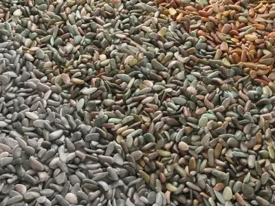 Pebble river low n7 3D model