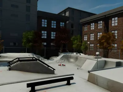 Skate Park Design 3D model