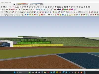 PLay area 3d model contours 3D model