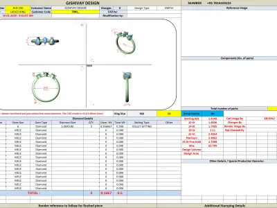 Three Stone Pear Diamond Ring 3D Model STL File 3D print model