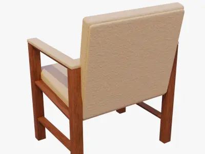 Leather Chair 3D model buy