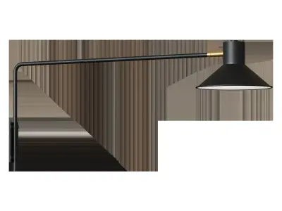 Wall lamp Plass black 3D model