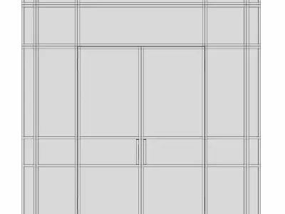 Glass door 3D model