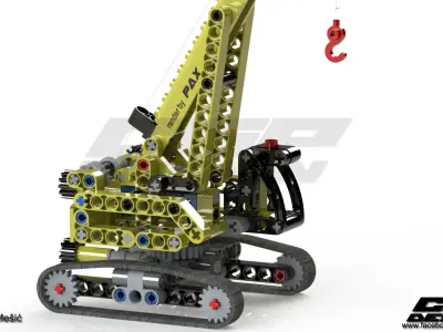 CGPdesign academyLEGO crane- design by Amila Mesic Free 3D model