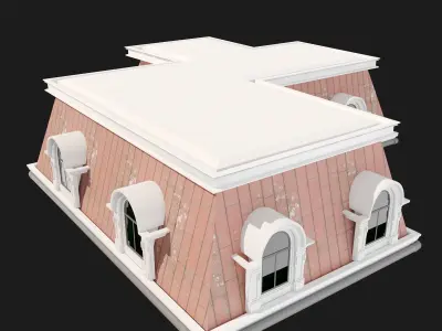 Mansard Roof 2 3D model