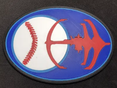 Star Trek Deep Space Nine Niners Baseball Team Logo 3D print model