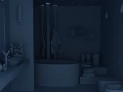 Bathroom Scene 03 3D model