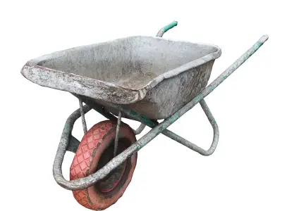 Ultra realistic  Wheelbarrow Low-poly 3D model