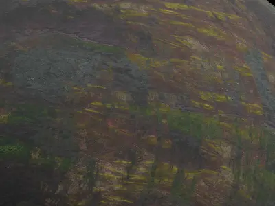 alien moon 008 Low-poly 3D model