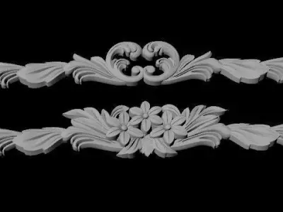 dekor ornament 3D model 125