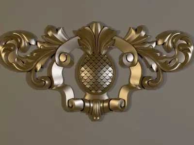 dekor ornament 3D model 124