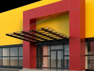 Retail store 3D model