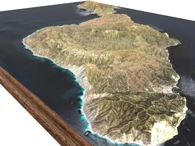 Santa Catalina Island  California USA 3D model