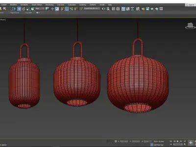 FRIST chandelier  Low-poly 3D model