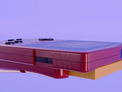 Gameboy Color - Blender 3D model