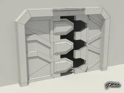 Airlock door 3D model