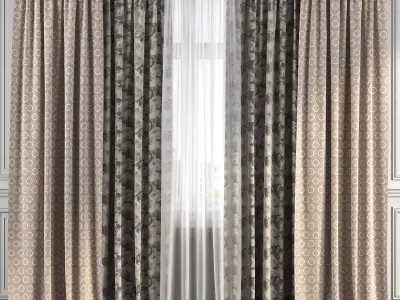 Curtain Set 226 3D model