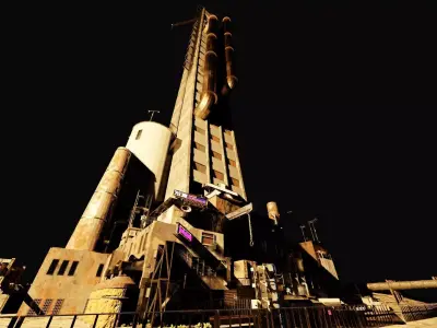 immeuble tall building Free 3D model