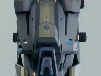  ai rendered hull texture set 3D model