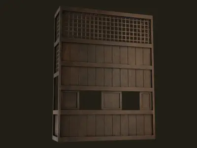 Islamic Mashrabiya Low-poly 3D model