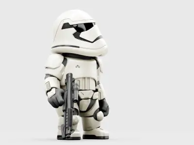 IMPERIAL TOON TROOPER  RIGGED 3D model