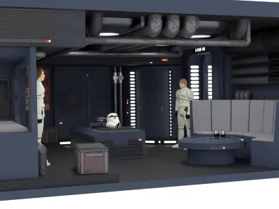 Set 2e - Trooper quarters 1-18 Scale Kenner Hasbro 3D print model