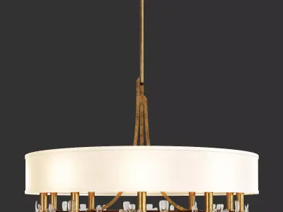 AZU CHANDELIER Low-poly 3D model