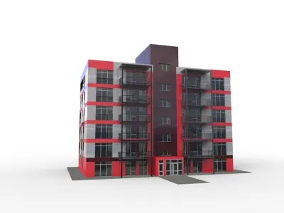 Modern townhouse 3D model